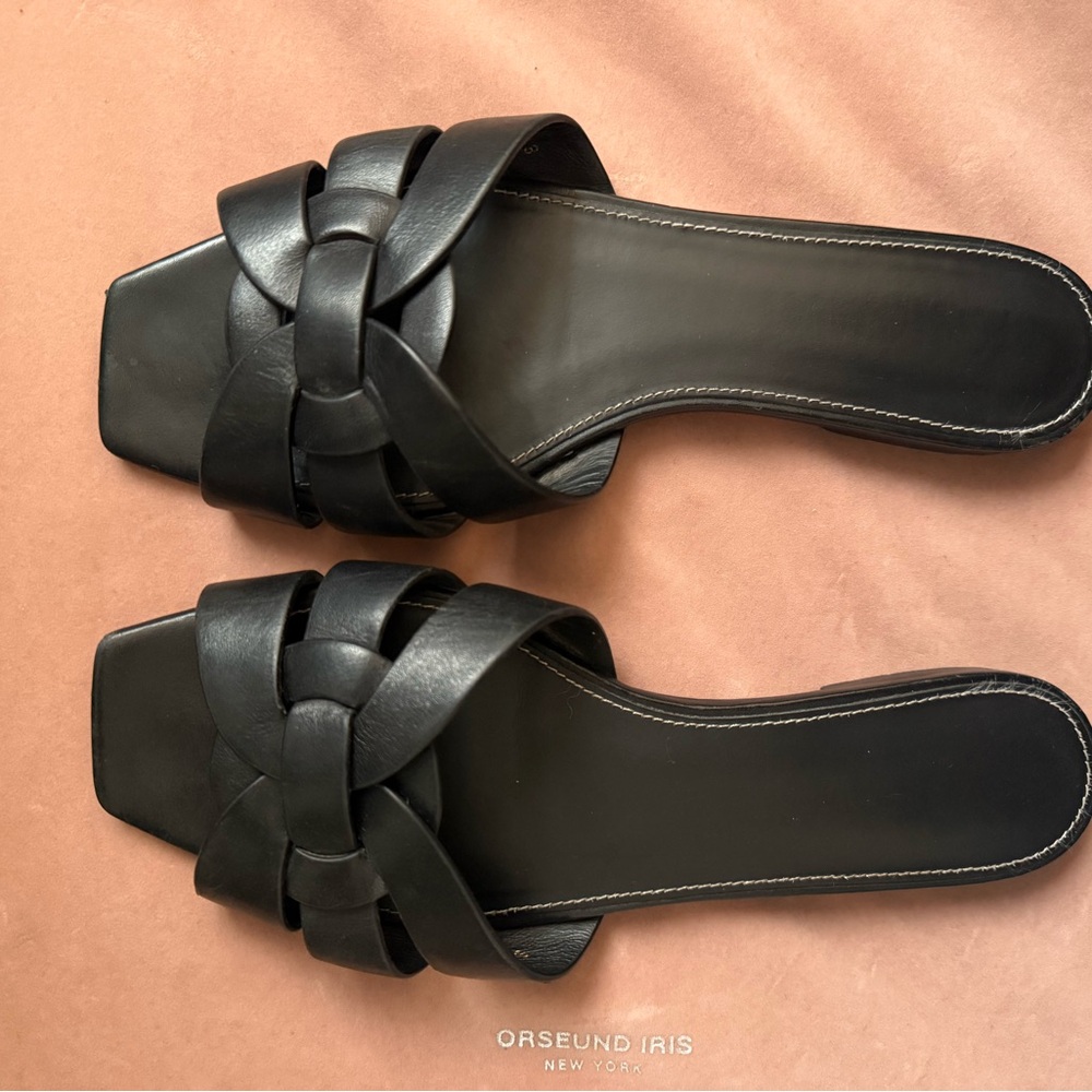 Saint Laurent Tribute Slip-On Sandals